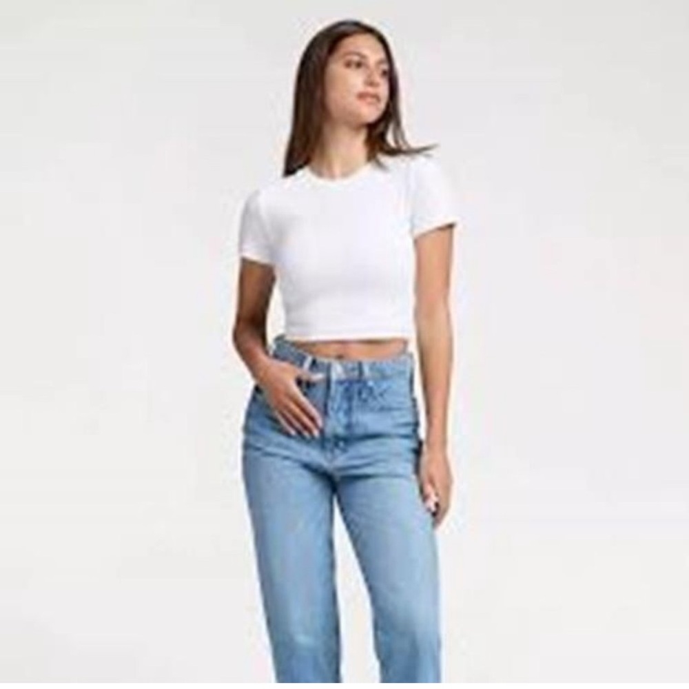 nuuds White Short Sleeve Tee